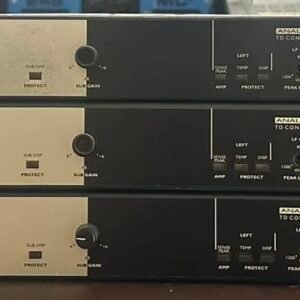 Nexo PS10 analogue TD controllers showing their PS10 model markings and front-panel controls