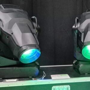 Two Martin MAC Ultra Performance moving head lighting fixtures