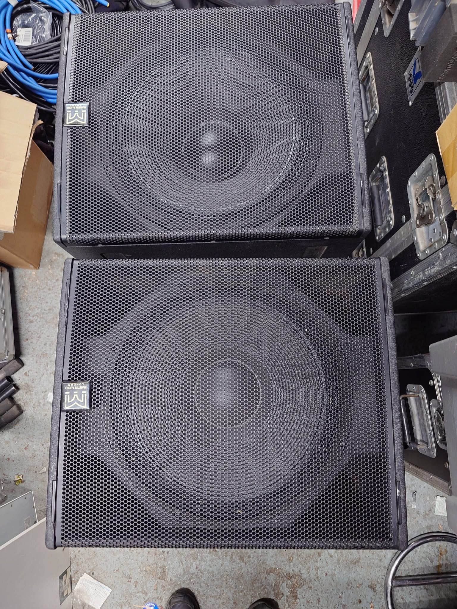 Two Martin Audio SXP 118 subwoofers