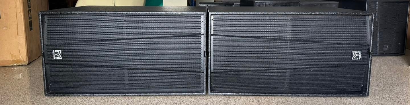 Two Martin Audio Blackline S218+ subwoofers