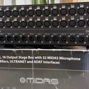 Midas DL32 stagebox with 32 inputs and 16 outputs