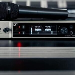 Sennheiser EW-DX receiver with an 835 handheld microphone