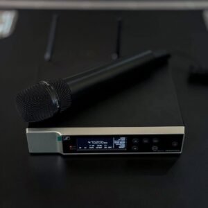 Sennheiser EW-D receiver with an 835 handheld microphone