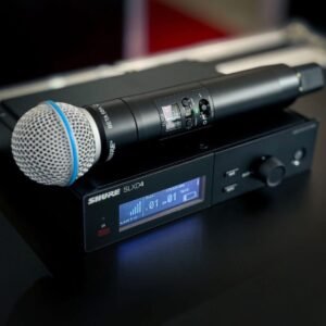 Shure SLXD4 receiver and SLXD2 handheld transmitter with a Beta 58A capsule