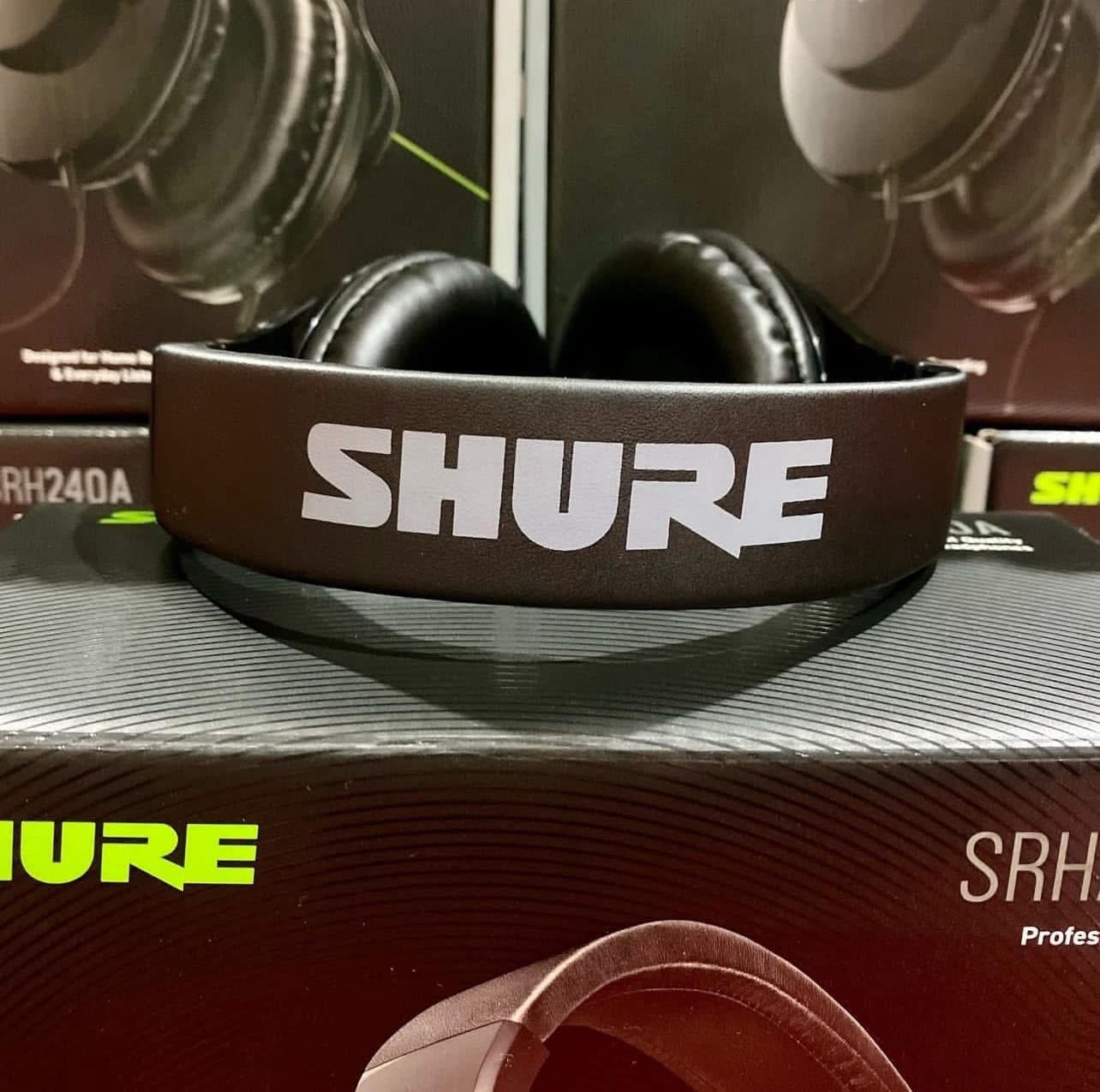Shure SRH240A headphones with packaging
